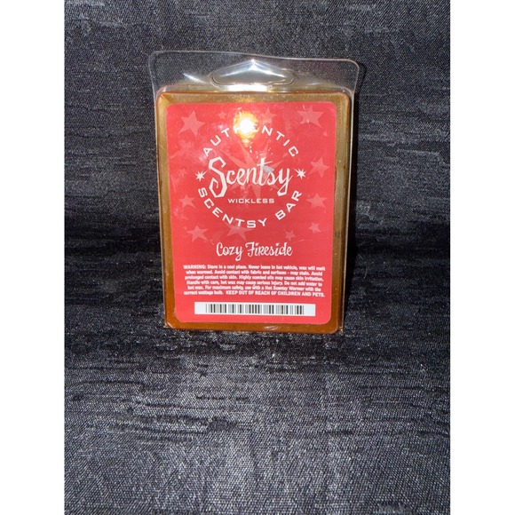 Scentsy Other - Scentsy Cozy Fireside Wax Bar Retired 6 Cube Warm Ginger Cinnamon Scent